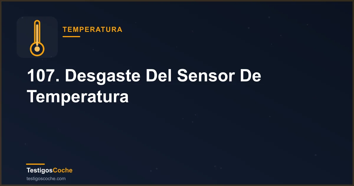 107. Desgaste Del Sensor De Temperatura