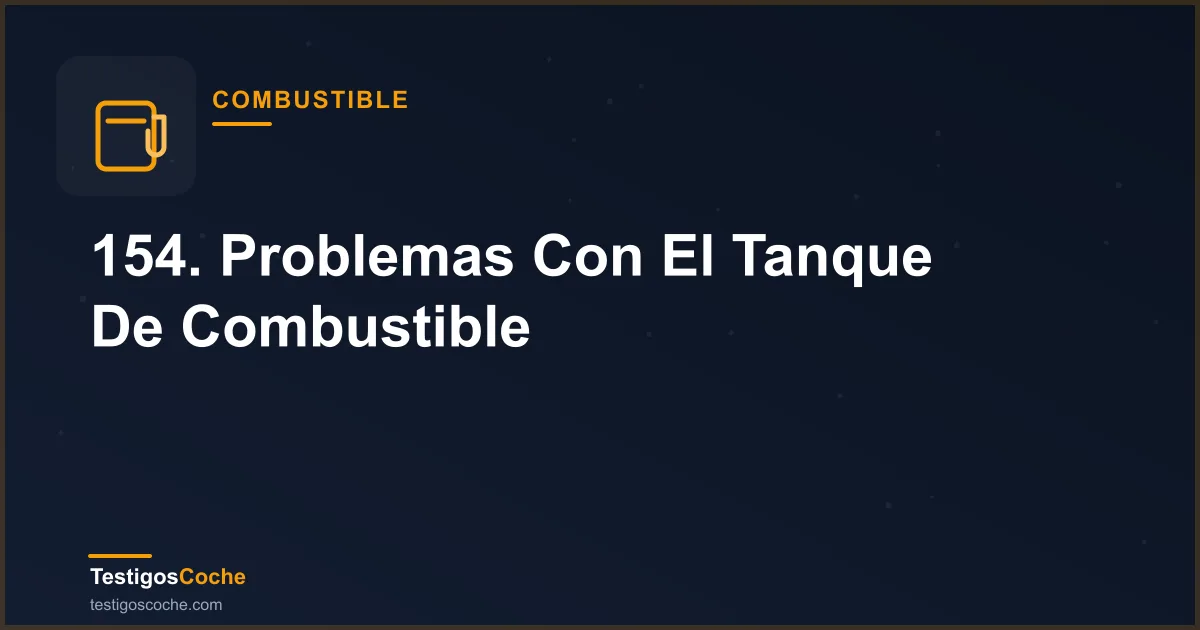 154. Problemas Con El Tanque De Combustible
