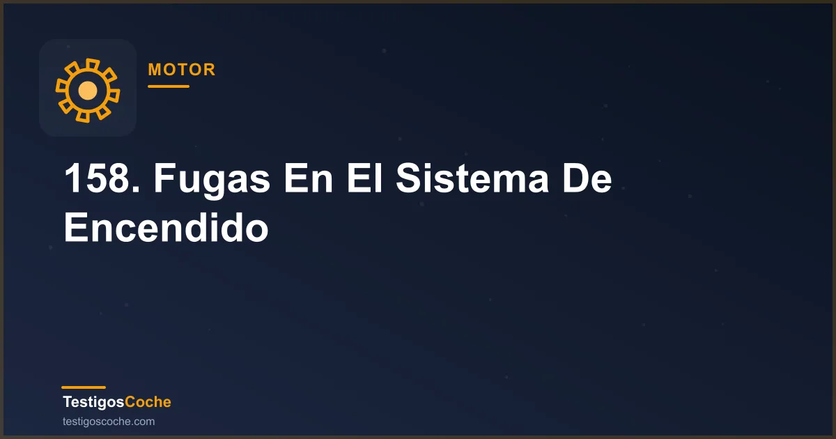 158. Fugas En El Sistema De Encendido