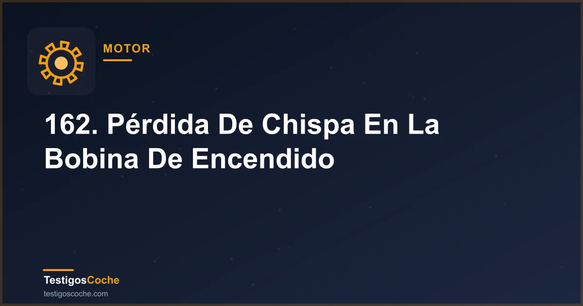 162. Pérdida De Chispa En La Bobina De Encendido