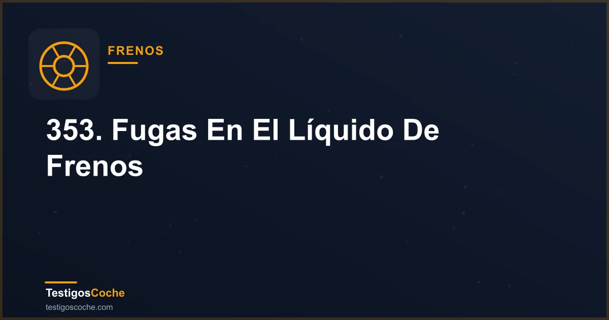353. Fugas En El Líquido De Frenos