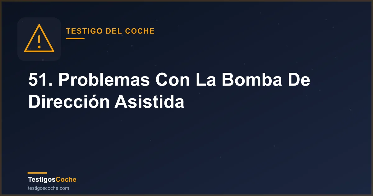 51. Problemas Con La Bomba De Dirección Asistida