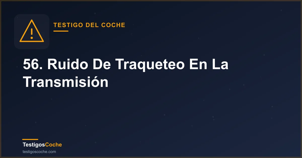 56. Ruido De Traqueteo En La Transmisión