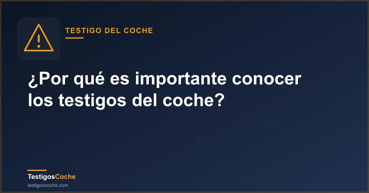 ¿Por qué es importante conocer los testigos del coche?
