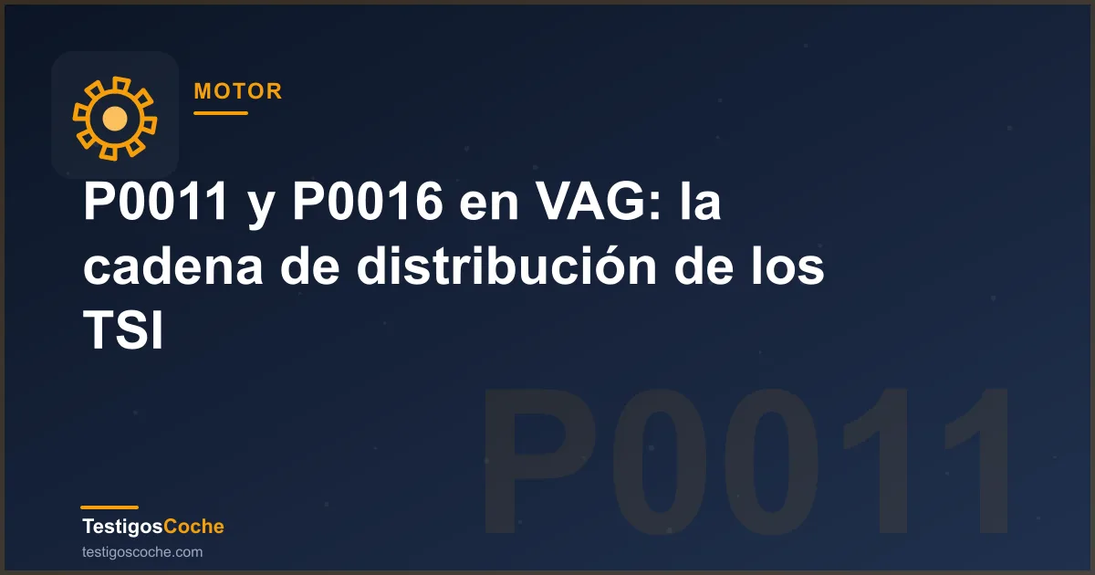 P0011 y P0016 en VAG: la cadena de distribución de los TSI