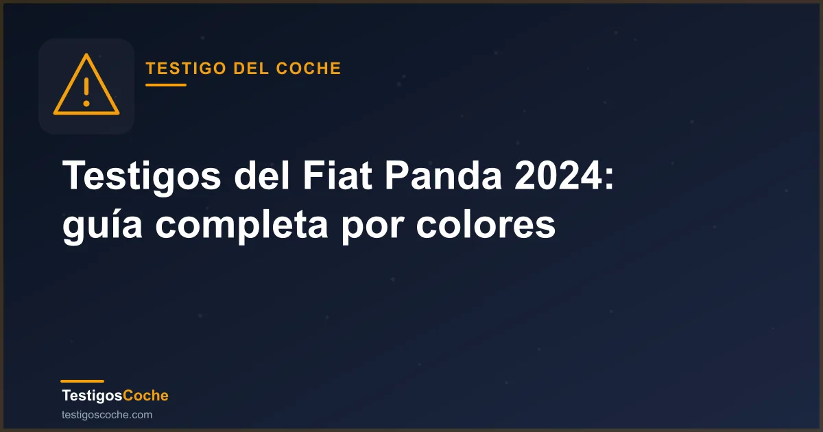 Testigos del Fiat Panda 2024: guía completa por colores