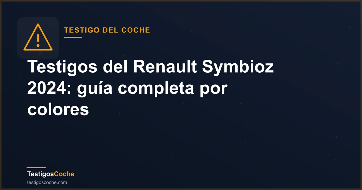 Testigos del Renault Symbioz 2024: guía completa por colores