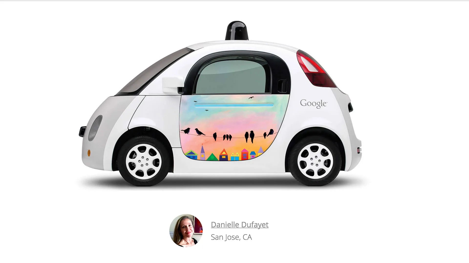 El coche autónomo de Google se transforma con un sorprendente trabajo de pintura